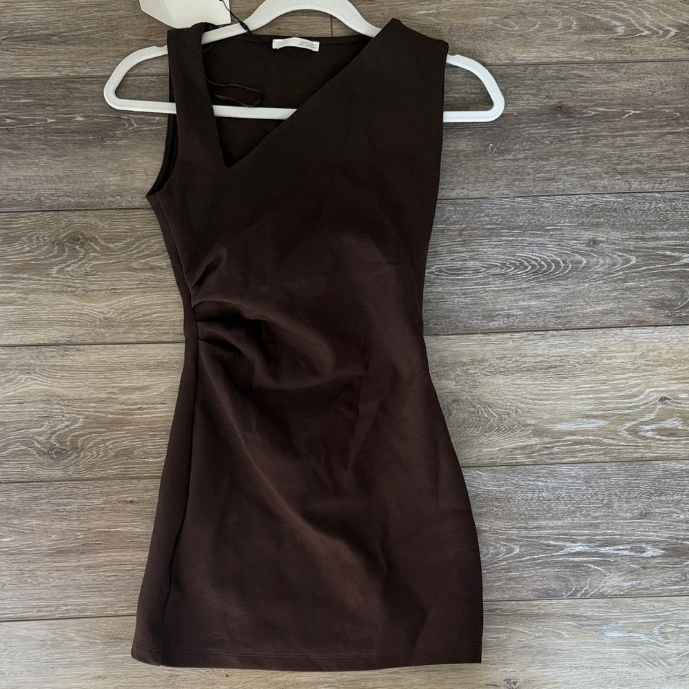 Zara Brown Mini Dress
